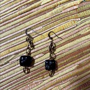 167.  Repurposed Hand-Crafted Unique Dangle Earrings